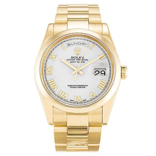 Rolex Day-Date 118208 Gold Mens 36MM