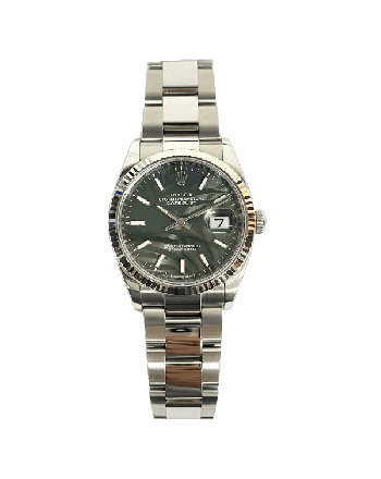 Rolex Datejust 126234 Green Palm Dial Oct 2021