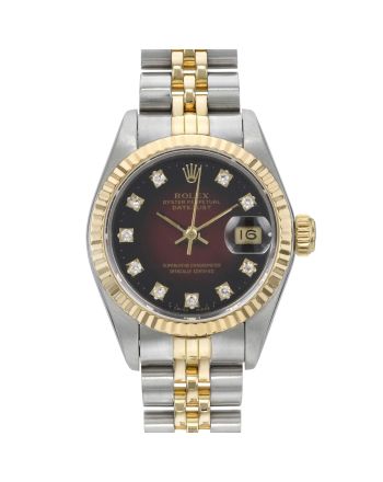 Rolex Datejust 69173 Red Vignette Diamond